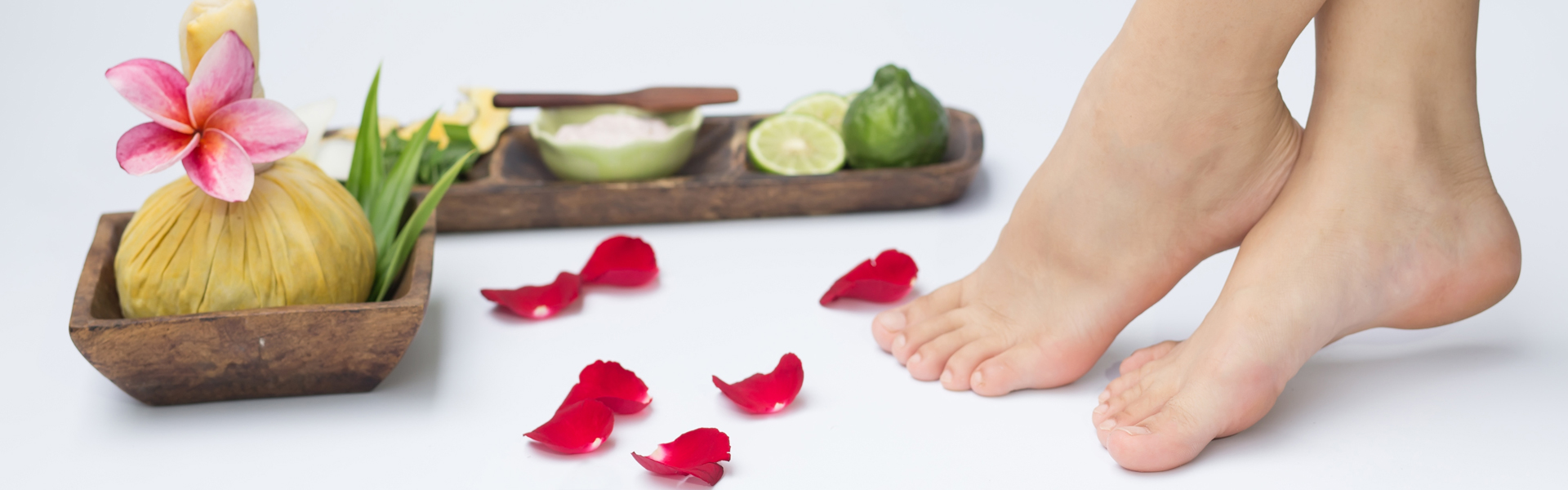 Woman's Legs and Pedicure Items